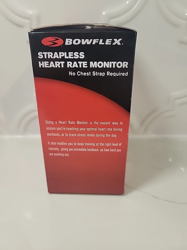 NUEVO Monitor de Ritmo Cardíaco Bowflex Sin Tirantes EZ Pro Resistente al Agua Negro - Caja Abierta Foto 4 de 4