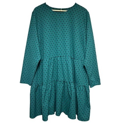 ASOS Design Curve Polka Dot Tiered Dress Women Plus 20 Green Relaxed Lightweight | eBay ASOS Design Curve Polka Dot Tiered Dress Women Plus 20 Green Relaxed Lightweight | eBay
