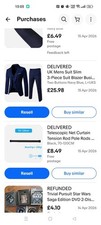 UK Mens Suit Slim 3-Piece Suit Blazer Business Wedding Party Jacket Vest Pants