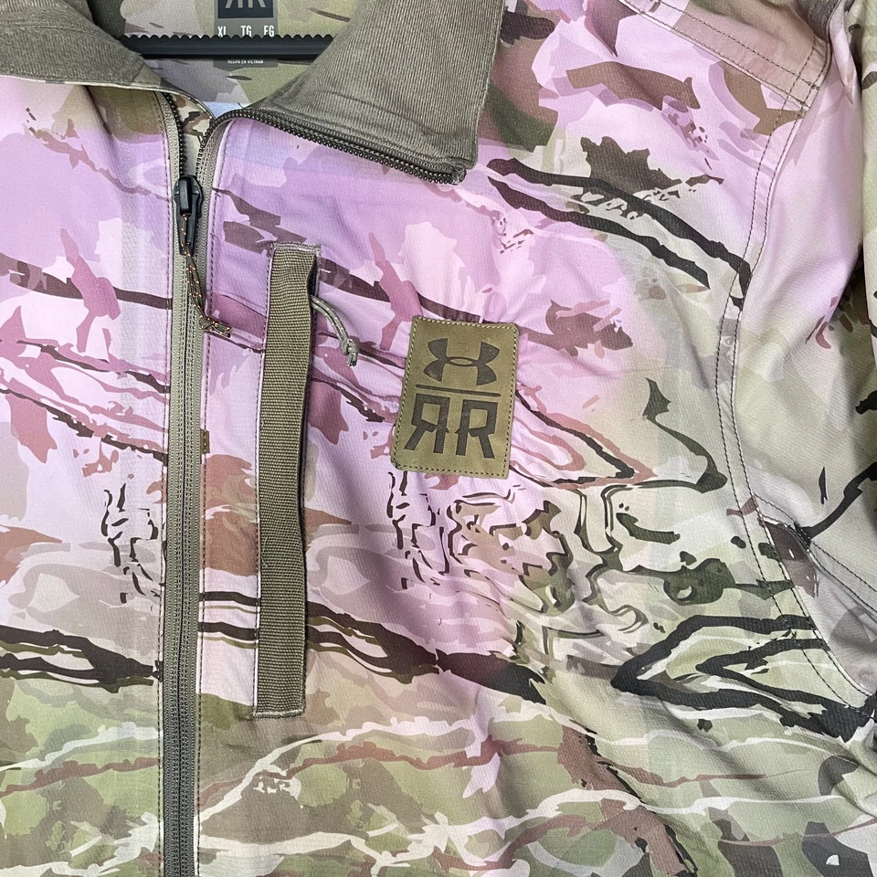 Under Armour Ridge Reaper Pink Camo Jacket Women's XL Full Zip Hooded - Image 3 of 4