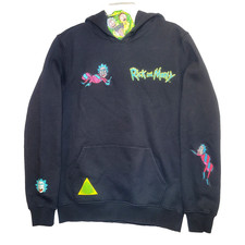 Rick and Morty Freeze Max Pullover Med Hoodie Infinity Snake Black New With Tags