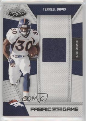 2010 Certified Fabric of the Game 38/150 Terrell Davis #135 HOF 10fm