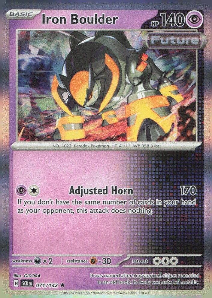 Iron Boulder Rare SV07: Stellar Crown 071/142 NM