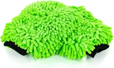 The Rag Company - Premium Chenille Microfiber Knobby 8 in x 10 in, Lime Green 
