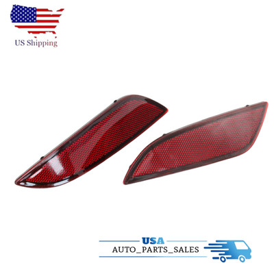 Fit For 18-19 Hyundai Sonata Left & Right Side Rear Bumper Reflex Reflector Pair