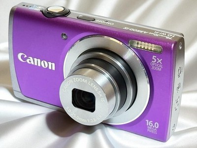 Mint] Canon PowerShot A3500 IS 16.0MP Digital Camera Purple w