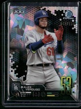 2019 Bowman #BTP-53 Alex Verdugo Bowman Scouts' Top 100 Atomic Refractors #/150