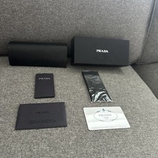 PRADA Sunglasses Case, Outer Box, COA, Lens Cloth From 0PR 58O 5AK1A1