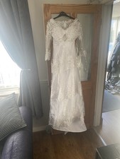 Jjshouse Fantastic White Wedding Dress Size 8 New with Tags Never Worn