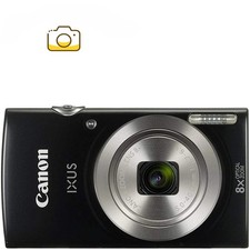 Canon IXUS 185 20MP Compact Digital Camera 8x Zoom W/ SD Card, Charger