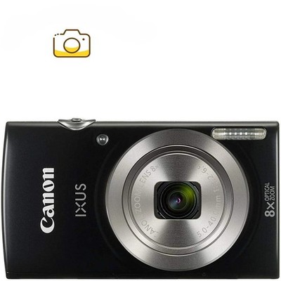 Canon IXUS 185 20MP Compact Digital Camera 8x Zoom W/ SD Card, Charger