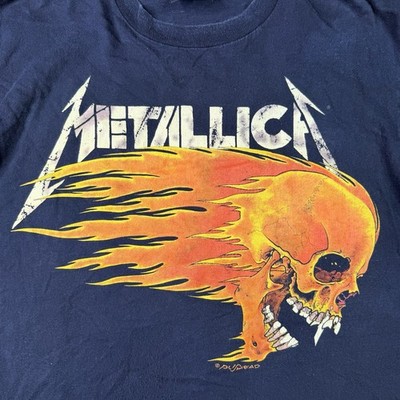 Vintage Metallica 1994 Summer Sh*t Tour Pushead Flaming Skull
