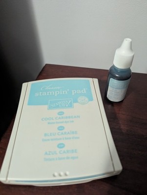 Stampin' Up! Cool Caribbean Craft Ink Pad & Ink Refill (re-inkers) Dye Ink