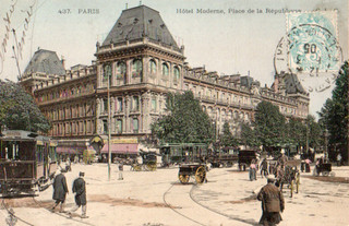 75 CPA PRECURSEURS 1905 PARIS HÔTEL MODERNE PLACE DE LA REPUBLIQUE