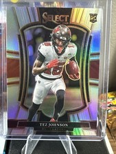 Tez Johnson 2025 Panini Select NFL RC Silver Prizm Premier Level Rookie