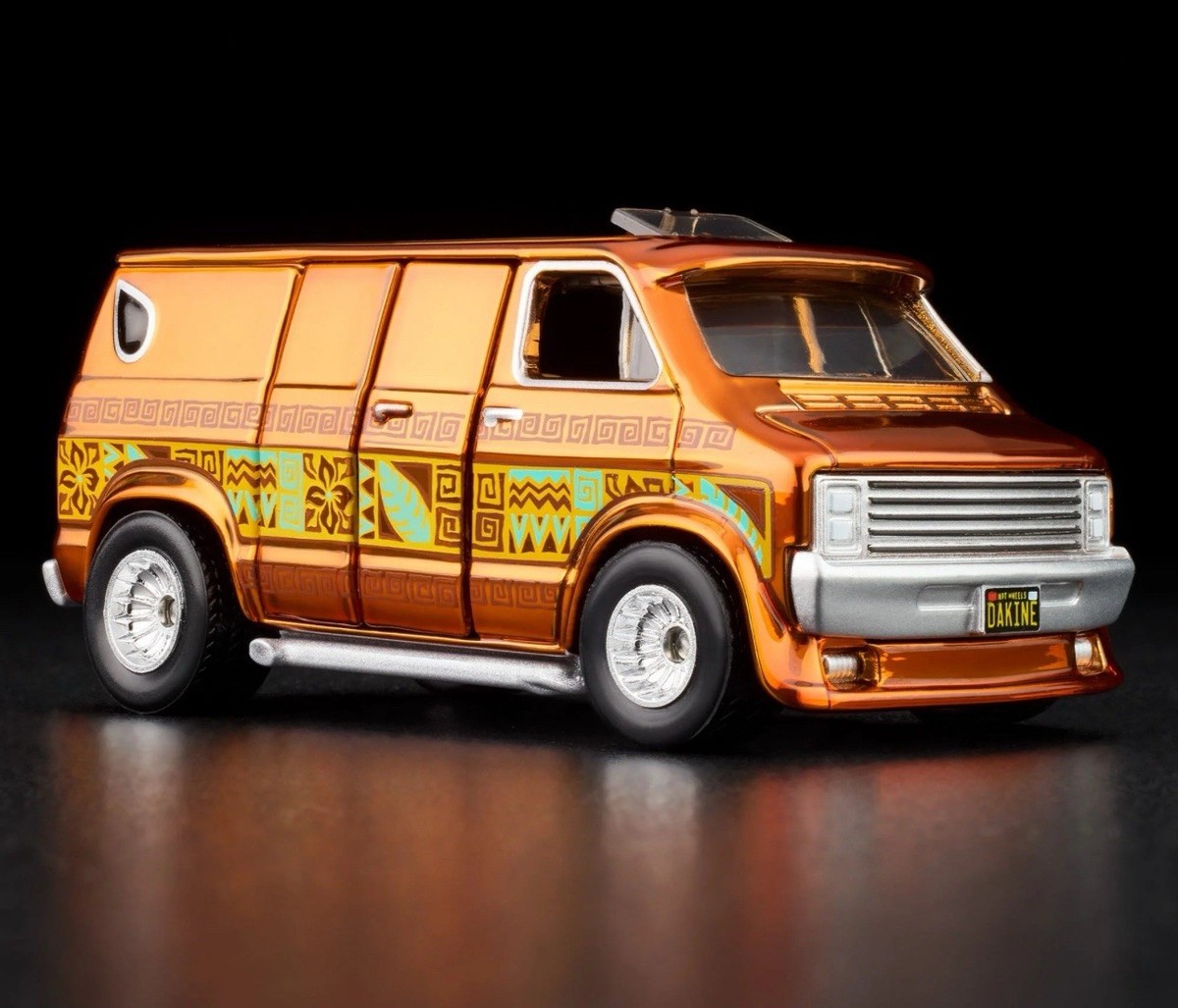 ホットウィール 70s Van メッキ　シリアルナンバー付 Lot Of 2) 2023 Hot Wheels 1970's Van Blue & White HW Art