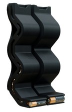 AA AAA Battery Chute Combo, Wall Mounted Battery Organizer Dispenser No...