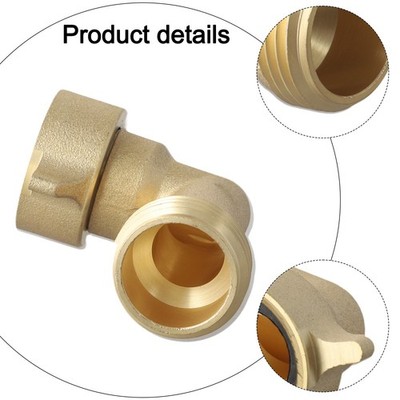 2PC Brass 90 Degree Elbow - All Copper Corner Joints For 3/4 Water Pipe