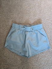 Abercrombie Kids Girls Light Aqua Blue Shorts Elastic Waist Size 15/16