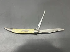 VINTAGE IMPERIAL PROV USA LG 2 BLADE POCKET KNIFE FISH SCALER - VGC - USA