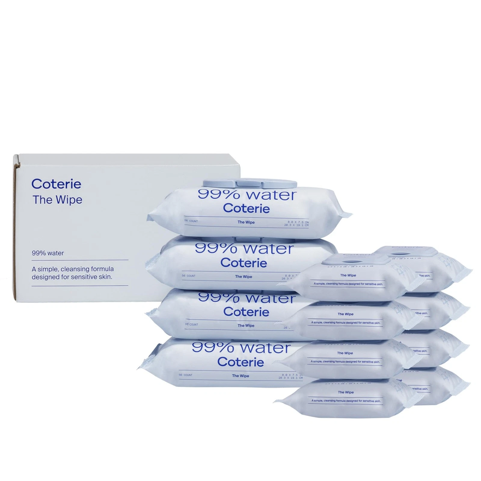 Coterie Baby Wipes for Sensitive Skin, Plant-Based & 1 Count (Pack of 1)