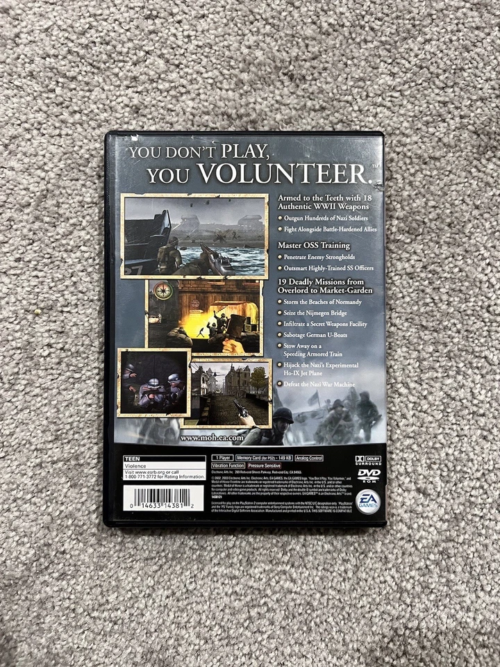 Medal of Honor: Frontline (Sony PlayStation 2) CIB, Complete In Box - Tested - Image 2 of 3