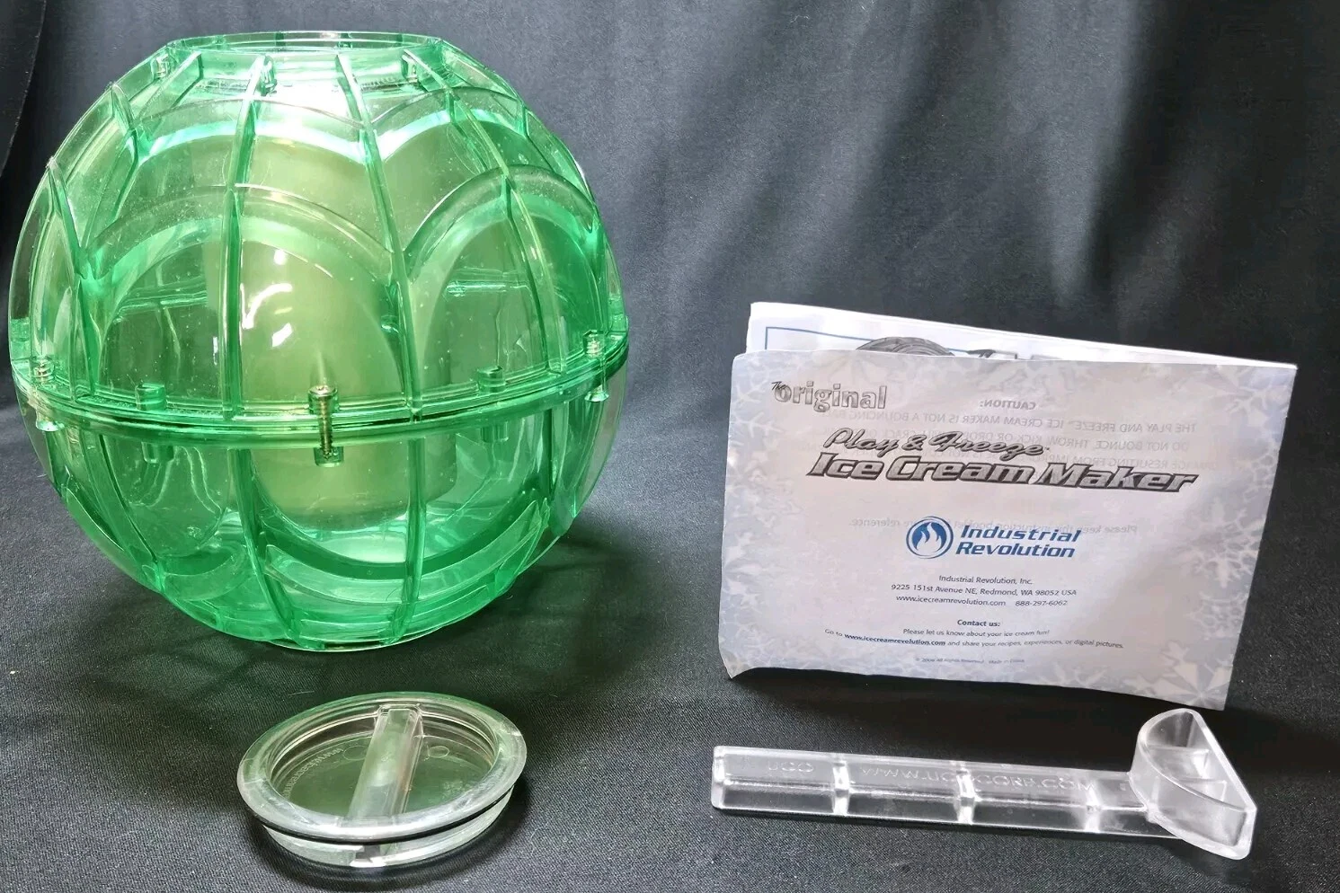 The Mega Ball Play & Freeze Ice Cream Maker {GREEN} Soft Serve Maker