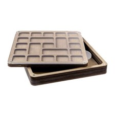Plywood Bead Organizer Multiple cells Needlework storage organizer