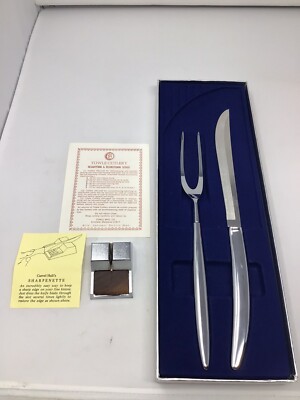 Woodward and Lothrop Department Store 2 piece carving knife (Towle) and fork set