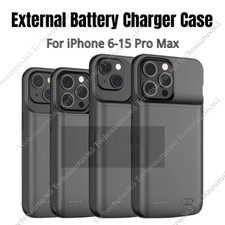 For iPhone 14 13 12 15 8 External Battery Charger Case Power Bank Charging Cover