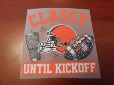 Cleveland Browns 8" DTF Heat Transfer Iron On FREE Shipping      (A20)