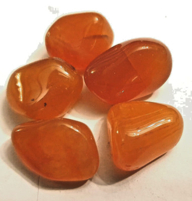 5 Karneol Trommelsteine 15-20 mm Kristalle Großhandel Therapie Reiki Chakra Best