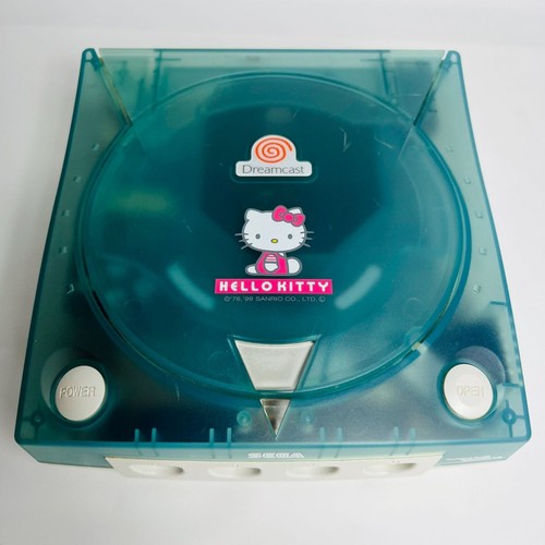 Tested Dreamcast SEGA Console Hello Kitty Skeleton Blue Retro Game HKT ...
