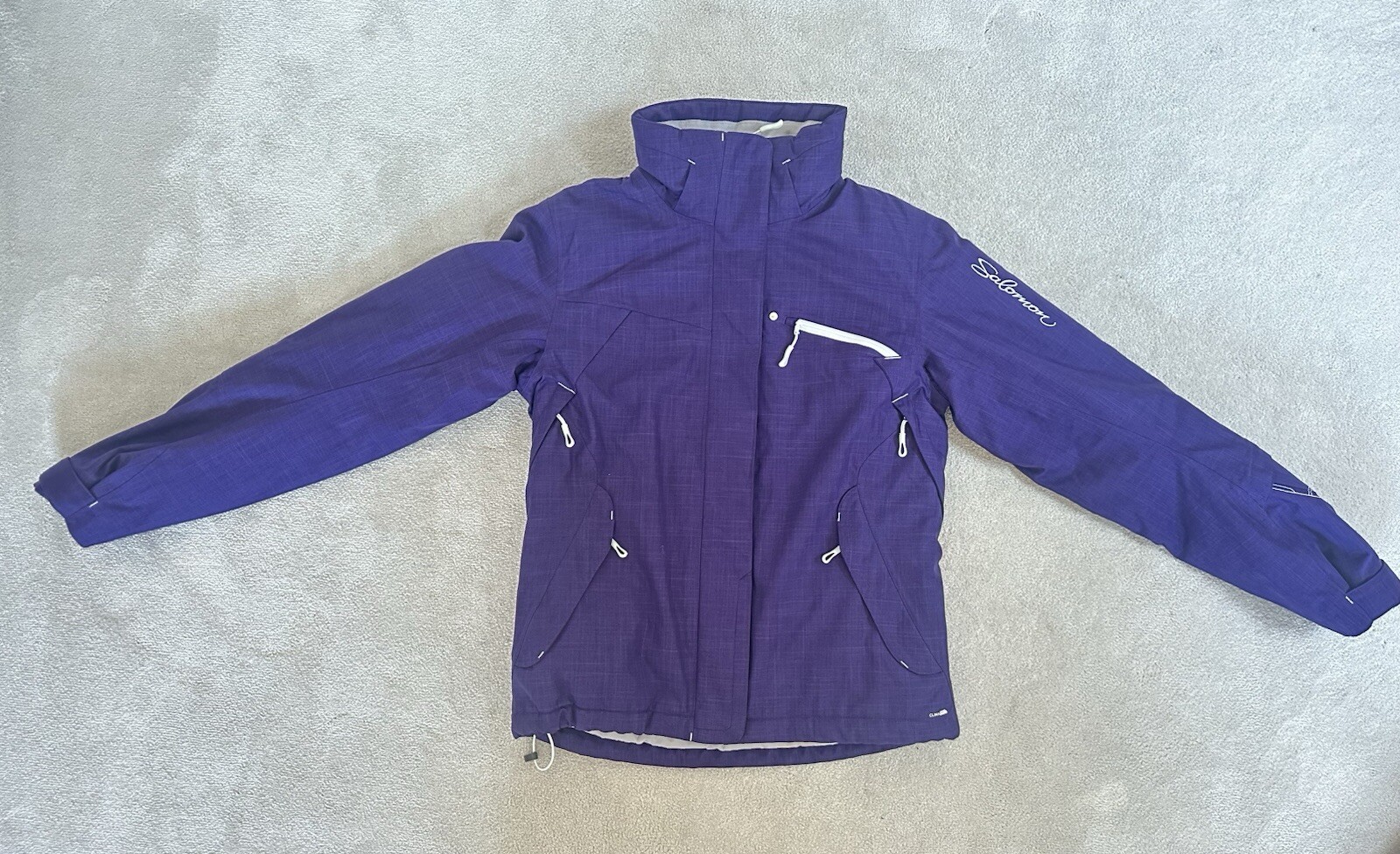 SALOMON Giacca da sci Saloman donna viola Clima Pro XS in ottime condizioni