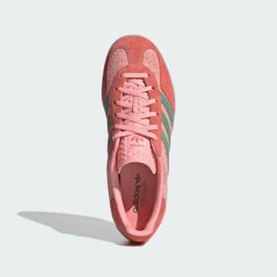 adidas gazelle silver green womens adidas LA Galaxy Gazelle Indoor Soccer Shoes (Red/Green) main image 1