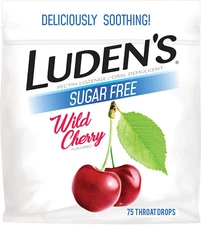 Luden'S Sore Throat Drops, for Minor Sore Throat Relief, Sugar Free Wild Cherry,