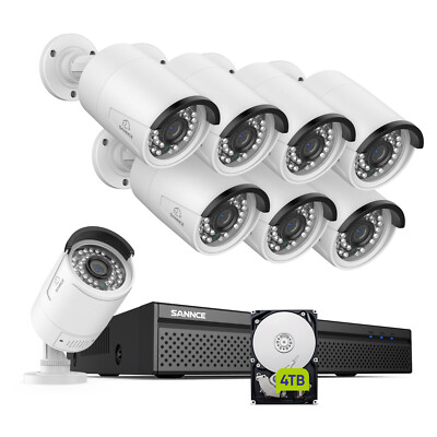 SANNCE POE IP Überwachungskamera 10CH 8MP NVR 3MP Außen Kameras Zwei-Wege-Audio