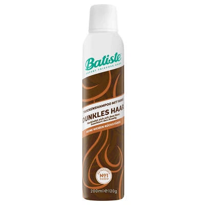 200Ml Batiste Shampooing Sec Avec Couleur Pour Cheveux Foncés Divine Dark Cache - Photo 1/2