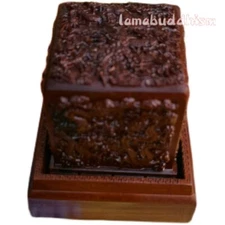 Taoist,lightning Strike Jujube Wood, Embossed Kowloon Jade Seal, Custom Seal