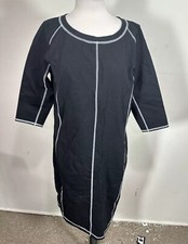 Rebel Women’s Black Color 3/4 Sleeve Sheath Dress Size 1X