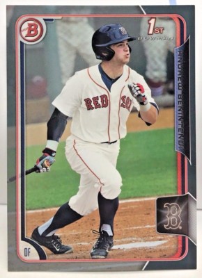 Andrew Benintendi 2015 Bowman Draft Pick Prospect Silber Parallel / 499 - Rot