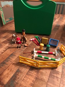 playmobil horse jumping set