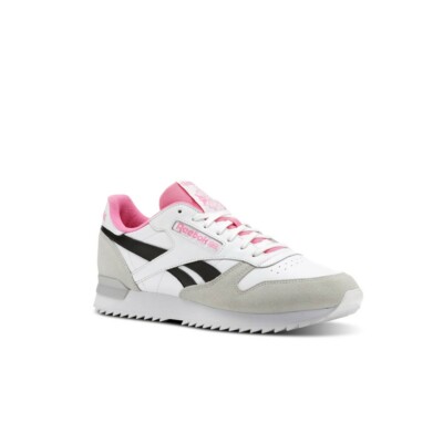 Reebok Classics Classic Leather Ripple Clip SU (White/Skull Grey/Solar Pink)