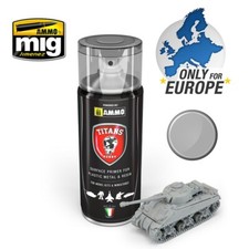 AMMO OF MIG/TITANS HOBBY PRIMER SPRAY GRIGIO CHIARO OPACO 400ml TTH102
