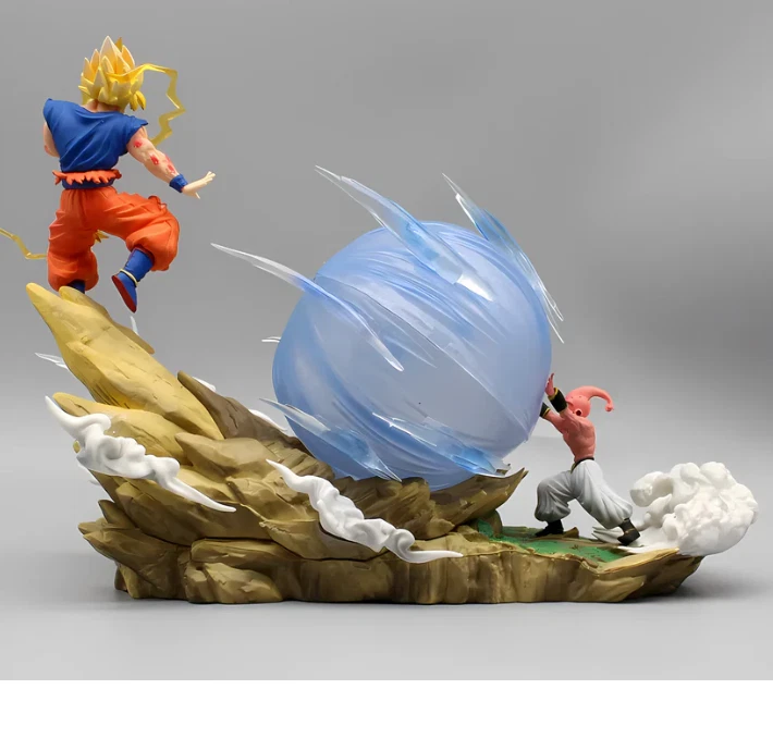 Figura Goku vs Kid Buu - Dragonball Z PVC Resina Juguete - Goku Kid Buu Juguete 25 cm NUEVO Foto 3 de 4