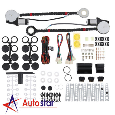 #ad Universal 2 Door Car Truck Electric Power Window Conversion Roll Up Switch Kit $66.97