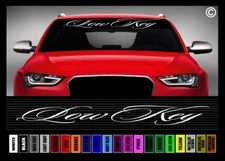 40" Low Key JDM Life Lowrider Stance Lowered Car Decal Sticker Windshield Banner