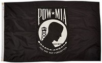 Valley Forge Flag 3-foot By 5-foot Nylon P.o.w./m.i.a. Double Seal Flag, New, Fr on sale Valley Forge Flag 3-foot By 5-foot Nylon P.o.w./m.i.a. Double Seal Flag, New, Fr on sale