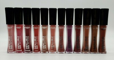 Loreal Paris Infallible 8 HR Pro Lip Gloss CHOOSE YOUR COLOR