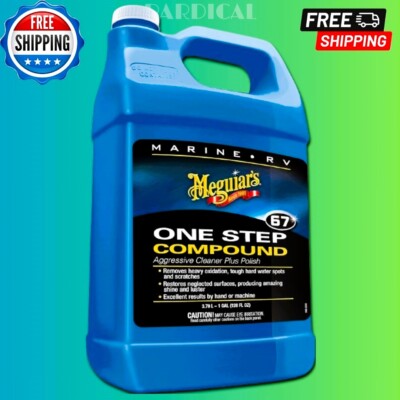 Meguiar's M6701 One Step Compound - 1 Gallon Marine & RV Polishing Solution NEW